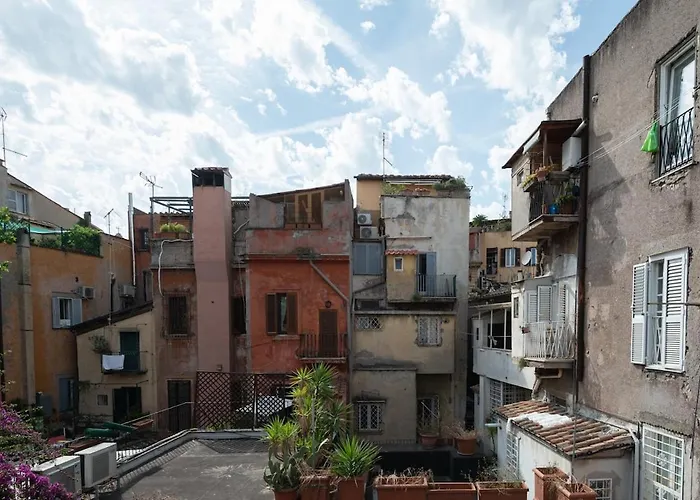 Trastevere Rooftop Terrace Courtyard Loft Apartament *